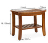 The HERMOD, Teak Shower Bench 21 Inch